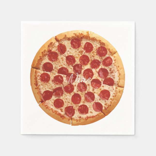 Servilleta De Papel Pepperoni Pizza Thunder_Cove (Anverso)
