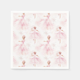 Servilleta De Papel Pequeña Ballerina #1 - Chica negro