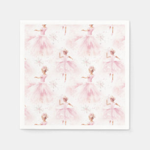 Servilleta De Papel Pequeña Ballerina #1 - Chica negro