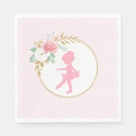 Servilleta De Papel Pequeña Ballerina Napkins Party Birthday
