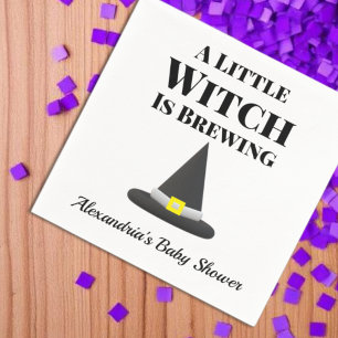 Servilleta De Papel Pequeña Bruja está preparando un embarazo de Hal