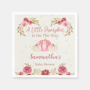 Servilleta De Papel Pequeña Calabaza Acuarela Borgoña Ropa Floral