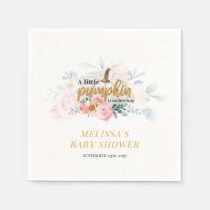 Servilleta De Papel Pequeña calabaza en el camino a caer Chicas Baby S