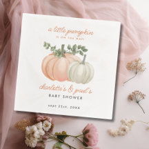 Pequeña calabaza Género Neutral Caída Baby Shower