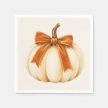 Pequeña Calabaza Naranja Lazo | Shower de Otoño pa