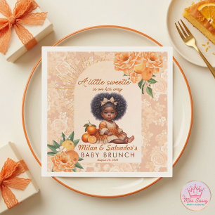Servilleta De Papel Pequeña Cariño Fiesta de Bebé Africana Americana N