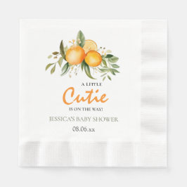 Servilleta De Papel Pequeña Cutie En El Camino Del Naranja Citrus Baby