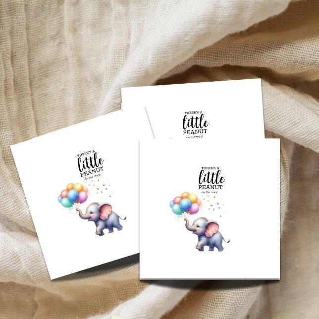 Servilleta De Papel Pequeña ducha de bebé elefante de cacahuete (Subido por el creador)