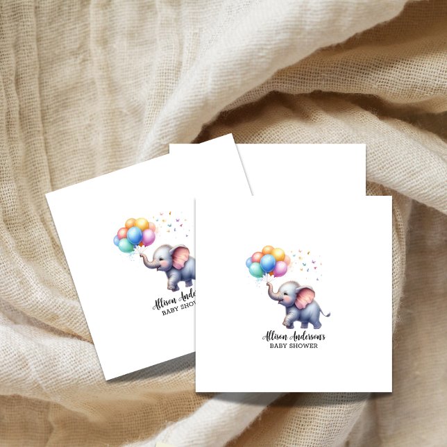 Servilleta De Papel Pequeña ducha de bebé elefante de cacahuete (Subido por el creador)