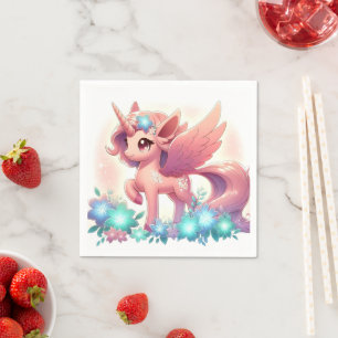 Servilleta De Papel Pequeña Fantasía Unicorn Baby Shower