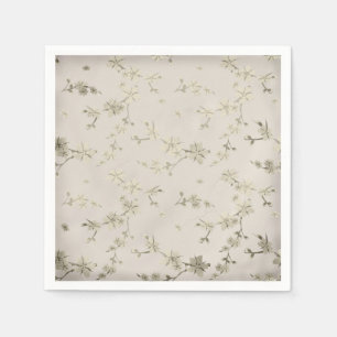 Servilleta De Papel Pequeña flor retro vintage abstracta sin foco