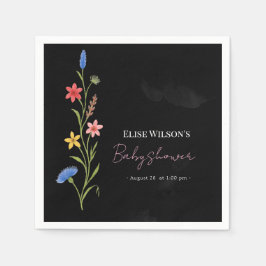 Servilleta De Papel Pequeña flor silvestre dulce en camino