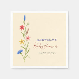 Servilleta De Papel Pequeña flor silvestre dulce en camino