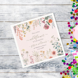 Servilleta De Papel Pequeña flor silvestre que se convierte en un Boni