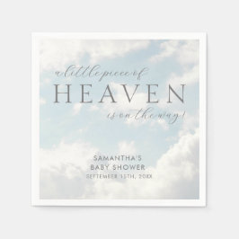 Servilleta De Papel Pequeña pieza del cielo Baby Shower simple
