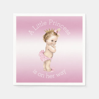 Servilleta De Papel Pequeña Princesa Rosa Baby Shower