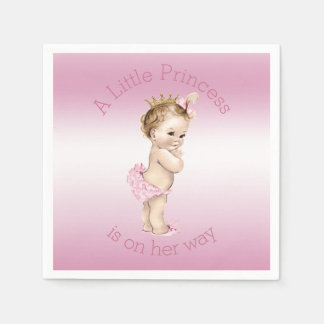 Servilleta De Papel Pequeña Princesa Rosa Baby Shower
