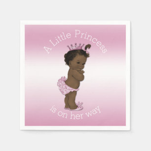 Servilleta De Papel Pequeña princesa rosada étnica Baby Shower