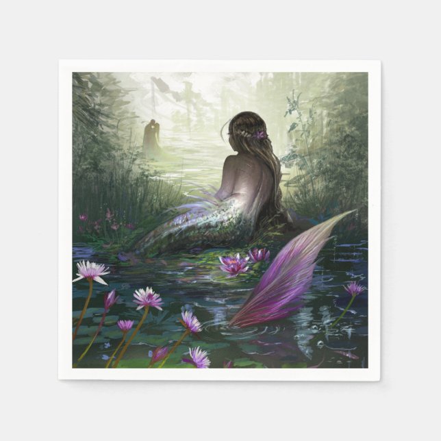 Servilleta De Papel Pequeña sirena (Anverso)