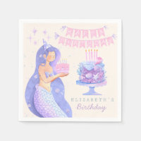 Pequeña sirena mágica bajo el mar Cumpleaños