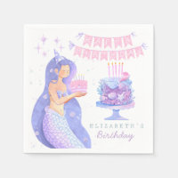 Pequeña sirena mágica bajo el mar Cumpleaños