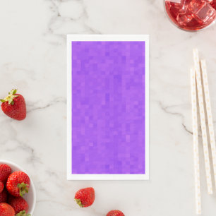 Servilleta De Papel Pequeñas baldosas cuadradas de mosaico púrpura, se