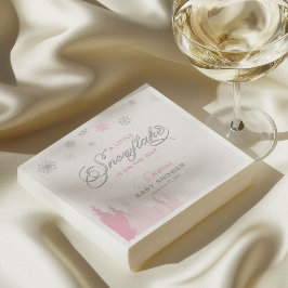 Servilleta De Papel Pequeñas servilletas Baby Shower de invierno con c