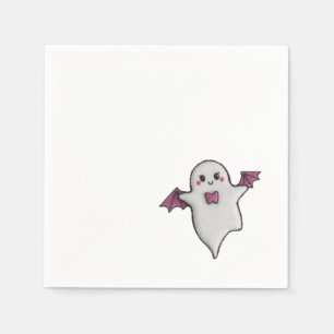 Servilleta De Papel Pequeño bocadillo rosado de Halloween