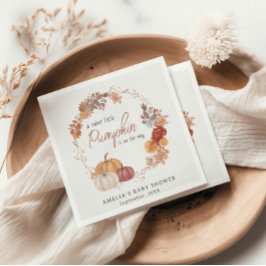 Servilleta De Papel Pequeño Boho de calabaza género Baby Shower neutra