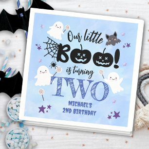 Servilleta De Papel ¡Pequeño Boo! Cute Boy Spooky Halloween 2º cumplea