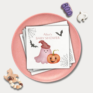 Servilleta De Papel Pequeño Boo Fantasma Halloween Baby Shower