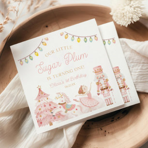 Servilleta De Papel Pequeño Cascanueces Sugar Plum 1er Cumpleaños