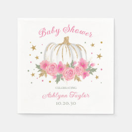 Servilleta De Papel Pequeño Chica de calabaza Baby Shower