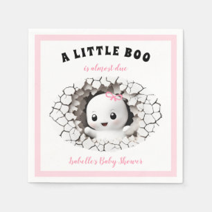Servilleta De Papel Pequeño Chica fantasma Baby Shower Napkins rosa