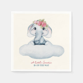 Servilleta De Papel Pequeño elefante cutie Baby Shower Napkins