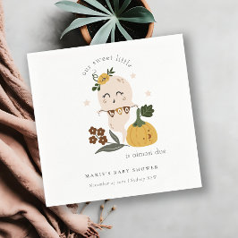 Servilleta De Papel Pequeño fantasma azul lindo Halloween