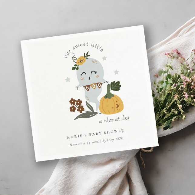 Servilleta De Papel Pequeño fantasma de Rubor de Halloween (Subido por el creador)