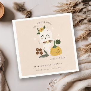 Servilleta De Papel Pequeño fantasma de Rubor de Halloween