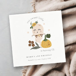 Servilleta De Papel Pequeño fantasma lindo de Halloween cualquier cump