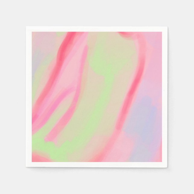 Servilleta De Papel Pequeño Fiesta Balón Animal Pintado Cumpleaños (Anverso)