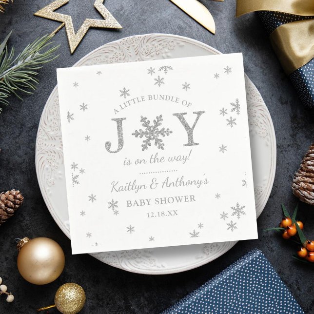 Servilleta De Papel Pequeño Grupo De Navidades De Alegría Baby Shower (Subido por el creador)