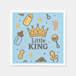 Servilleta De Papel Pequeño King Baby Shower Napkins
