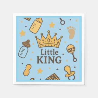 Servilleta De Papel Pequeño King Baby Shower Napkins
