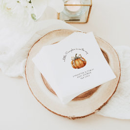 Servilleta De Papel Pequeño paro de calabaza Baby Shower Neutral mínim