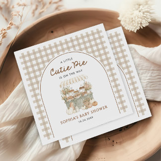 Servilleta De Papel Pequeño Pastelito en Camino Otoño Baby Shower