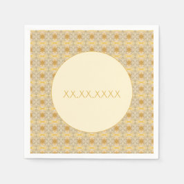 Servilleta De Papel Pequeño patrón oro oscuro y ligero
