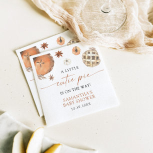 Servilleta De Papel Pequeño Pie En El Camino Cae En Baby Shower