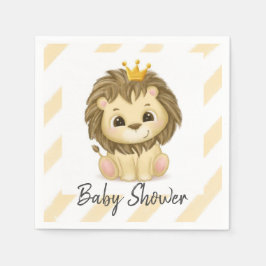 Servilleta De Papel Pequeño Príncipe Lion Boy Baby Shower