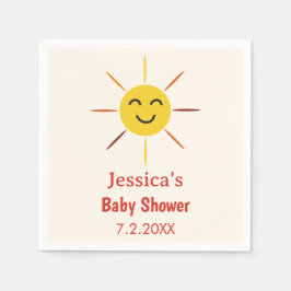 Servilleta De Papel Pequeño rayo de luz solar personalizado Baby Showe