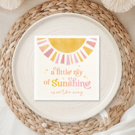Servilleta De Papel Pequeño rayo de Sunshine Baby Shower Napkins